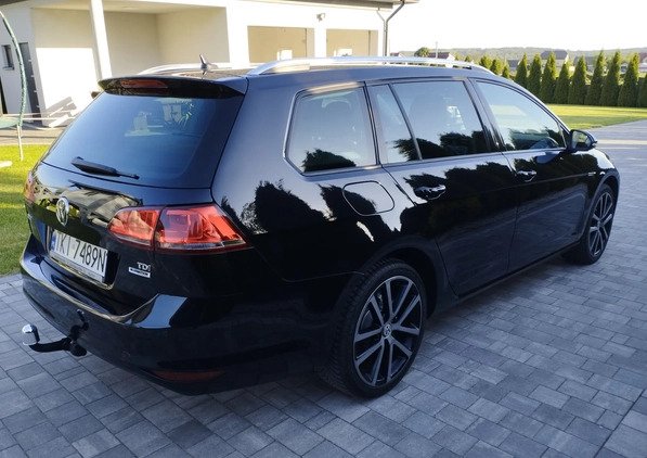 Volkswagen Golf cena 38900 przebieg: 198000, rok produkcji 2015 z Szczucin małe 596